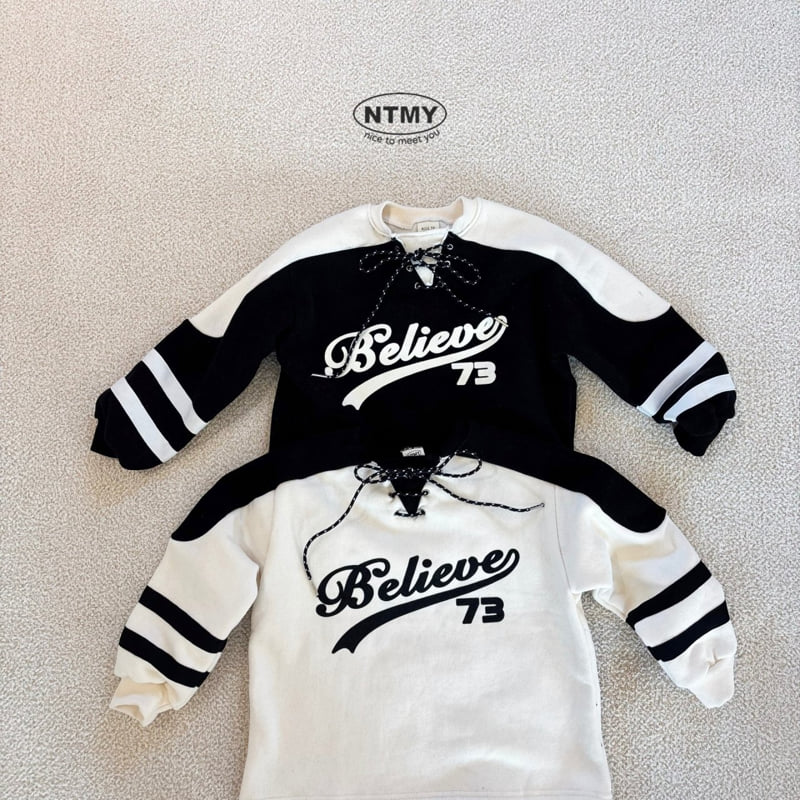 Nice To Meet You - Korean Children Fashion - #magicofchildhood - Believe Sweatshirt - 12