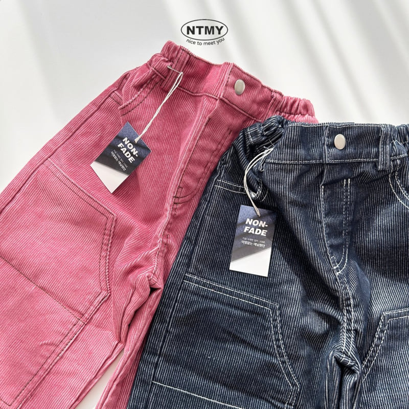 Nice To Meet You - Korean Children Fashion - #magicofchildhood - Denim Corduroy Pants - 7