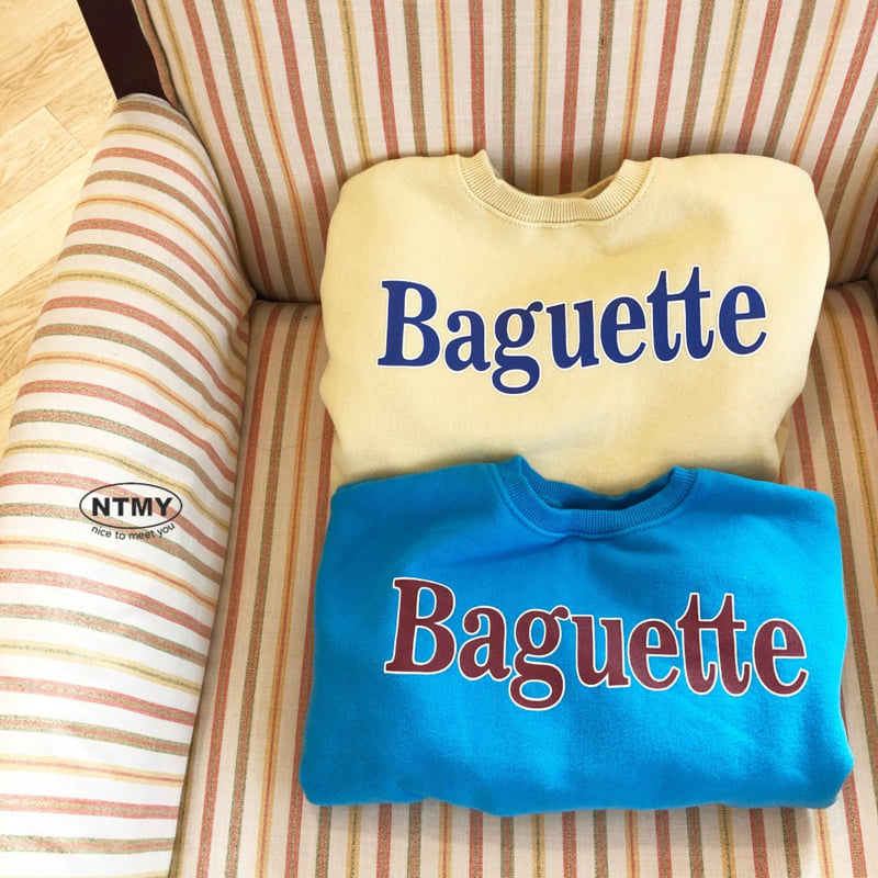 Nice To Meet You - Korean Children Fashion - #minifashionista - Baguette Sweatshirt