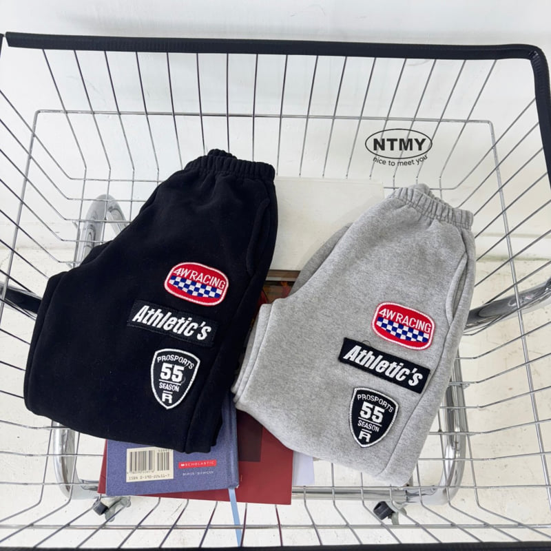 Nice To Meet You - Korean Children Fashion - #minifashionista - Racing Wappen Pants - 10