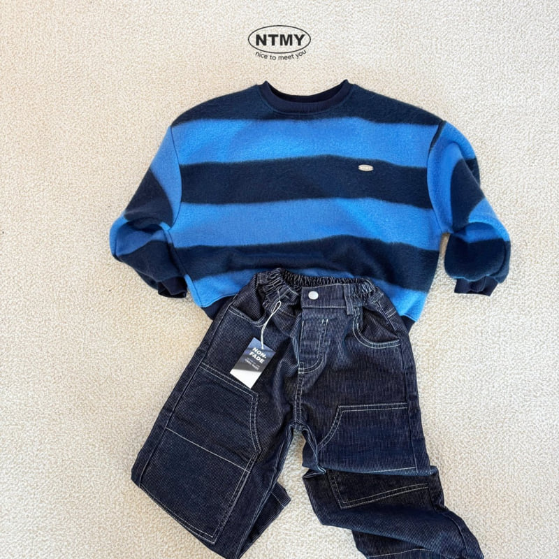 Nice To Meet You - Korean Children Fashion - #minifashionista - Denim Corduroy Pants - 8