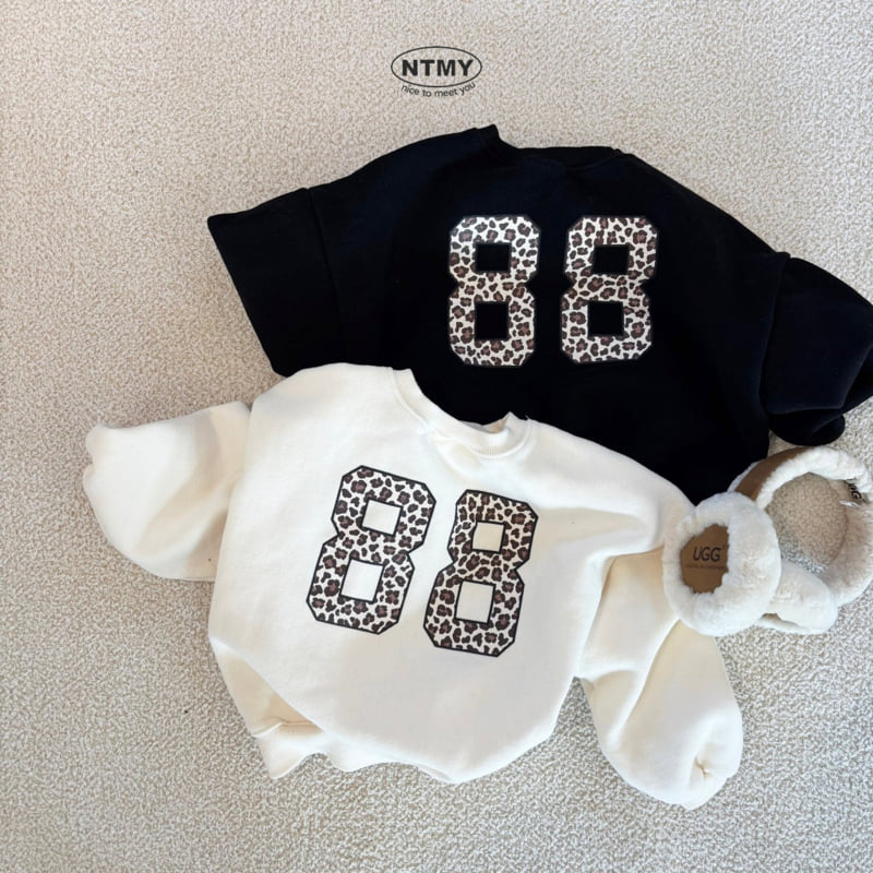 Nice To Meet You - Korean Children Fashion - #todddlerfashion - 88 Leopard Sweatshirt