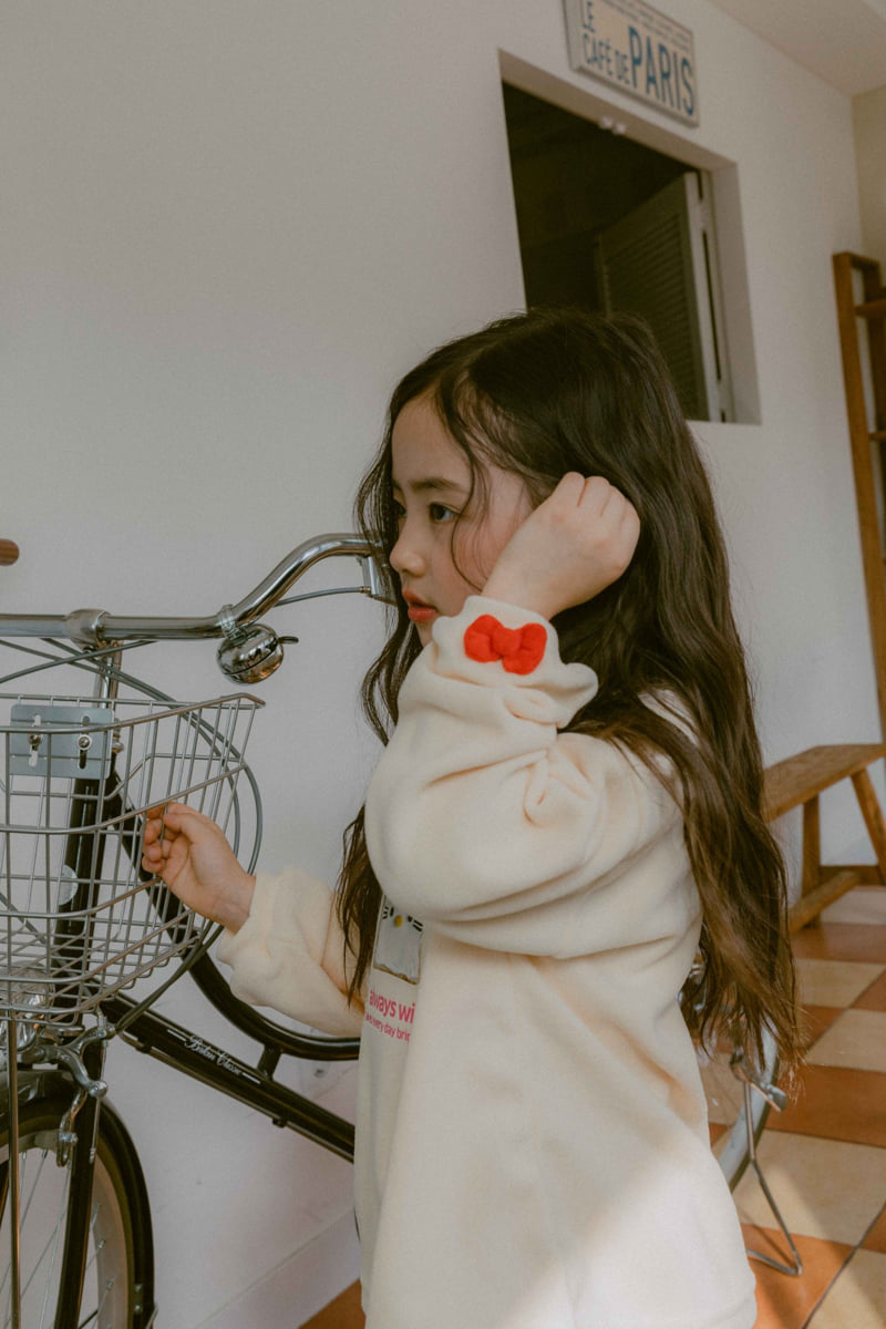 Night Bebe - Korean Baby Fashion - #babyboutique - Sweet Ribbon Sweatshirt - 8