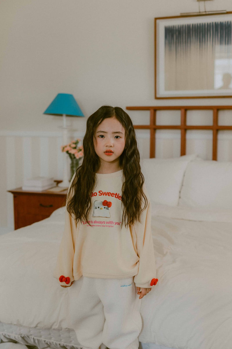 Night Bebe - Korean Baby Fashion - #babyboutique - Sweet Ribbon Sweatshirt - 9