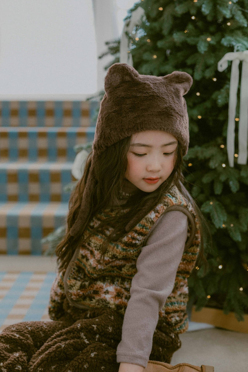 Night Bebe - Korean Baby Fashion - #babyboutiqueclothing - Winter Fluffy Beanie