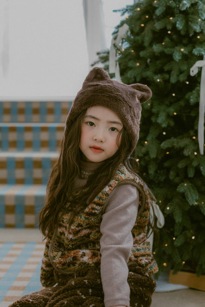 Night Bebe - Korean Baby Fashion - #babyclothing - Winter Fluffy Beanie - 2