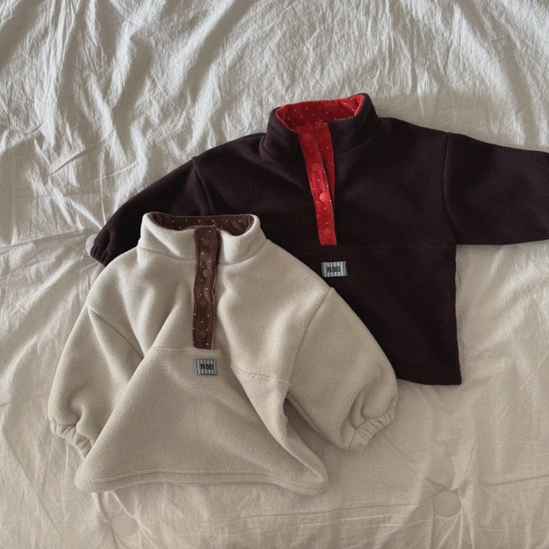 Night Bebe - Korean Baby Fashion - #babyclothing - Tutu Button Fleece - 10