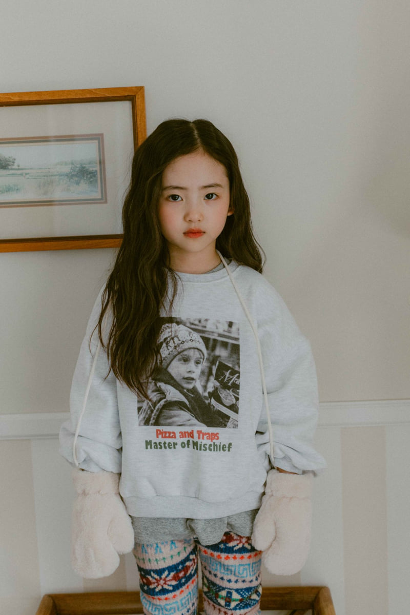 Night Bebe - Korean Baby Fashion - #babyclothing - Pizza Sweatshirt - 5