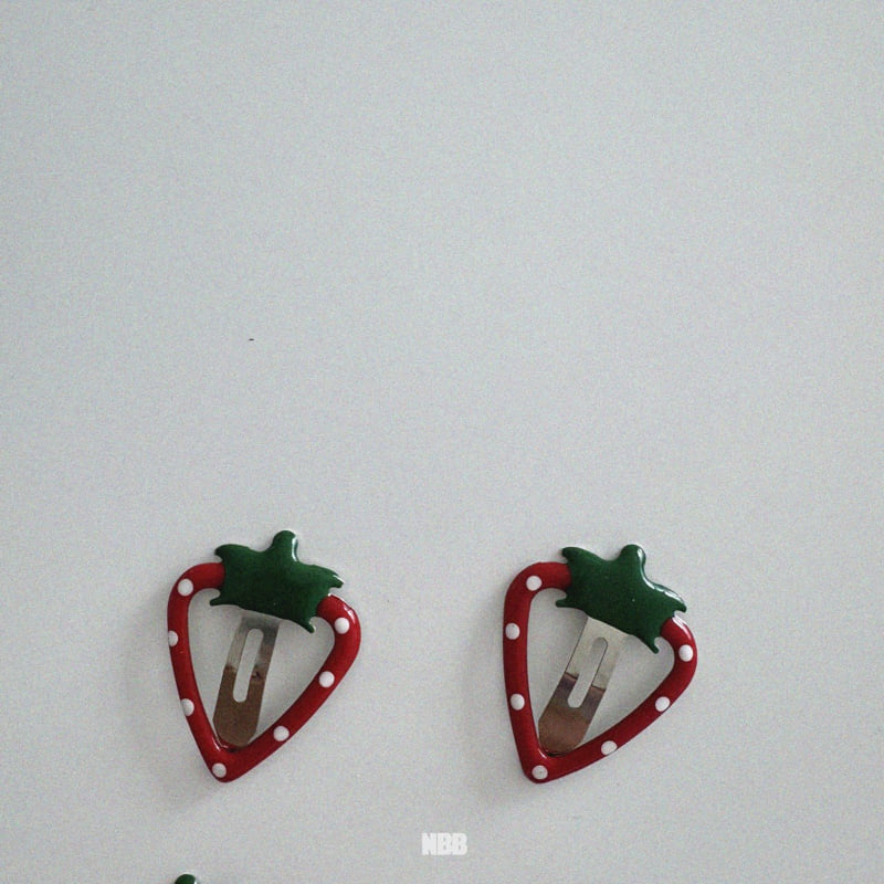 Night Bebe - Korean Baby Fashion - #babyclothing - Retro Strawberry Pin - 2