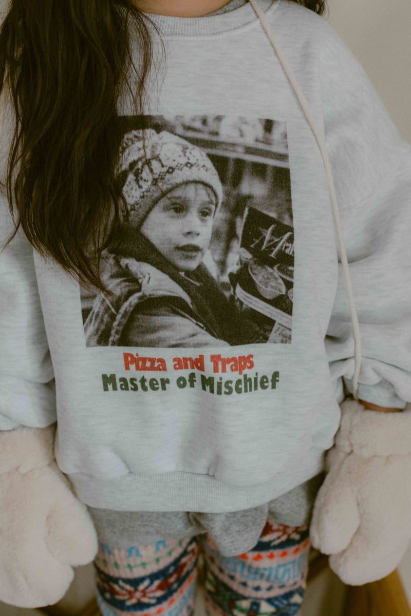 Night Bebe - Korean Baby Fashion - #babyfashion - Pizza Sweatshirt - 6