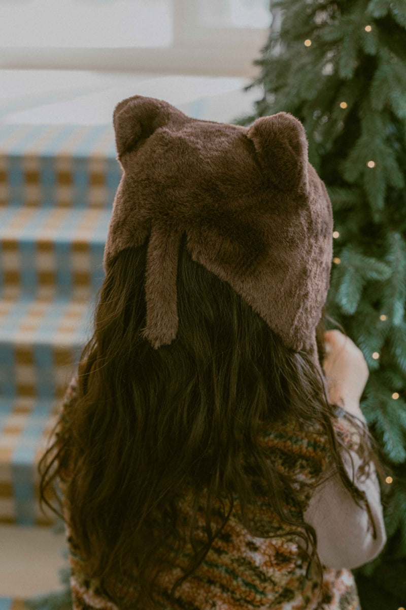 Night Bebe - Korean Baby Fashion - #babyfashion - Winter Fluffy Beanie - 4