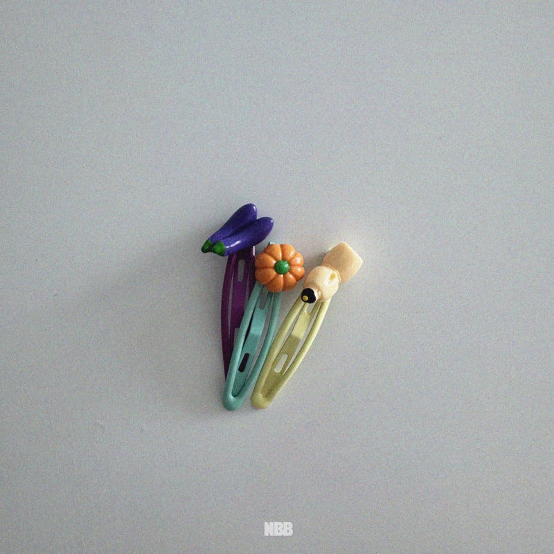 Night Bebe - Korean Baby Fashion - #babyfever - Vegetable Shop Pin Set - 3