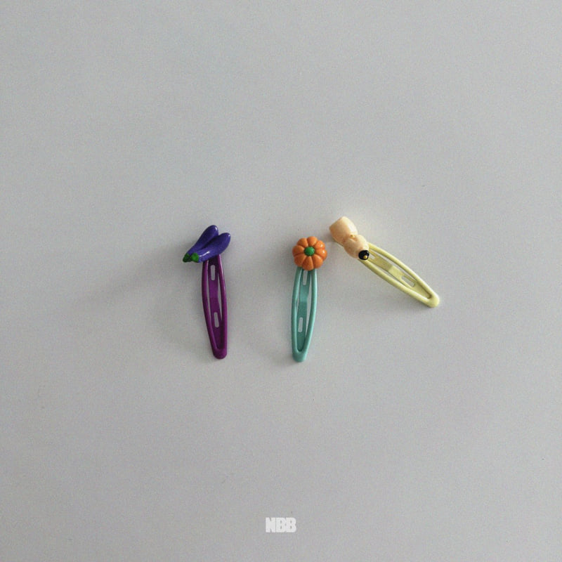 Night Bebe - Korean Baby Fashion - #babyfever - Vegetable Shop Pin Set - 4