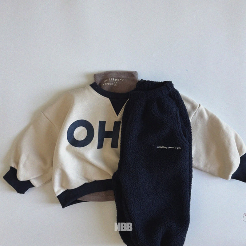 Night Bebe - Korean Baby Fashion - #babygirlfashion - Milky Half Neck Tee - 12