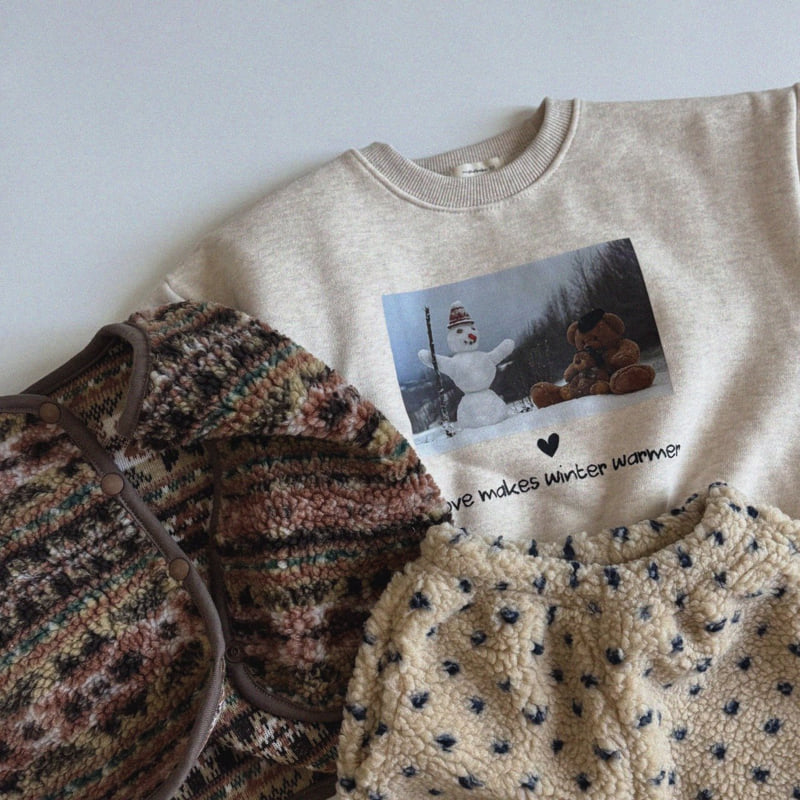 Night Bebe - Korean Baby Fashion - #babygirlfashion - Love Bear Sweatshirt - 11