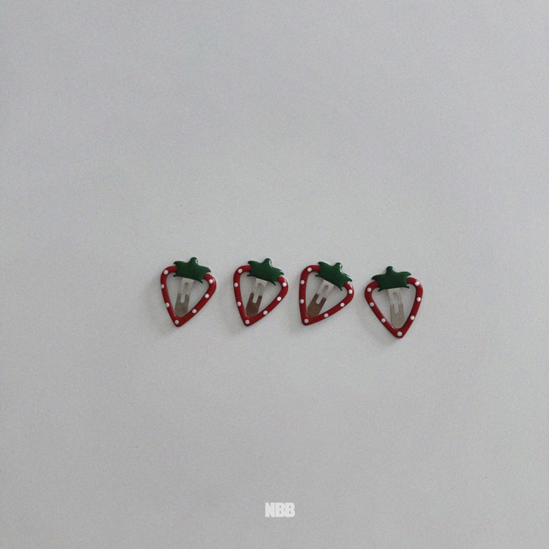 Night Bebe - Korean Baby Fashion - #babygirlfashion - Retro Strawberry Pin - 5