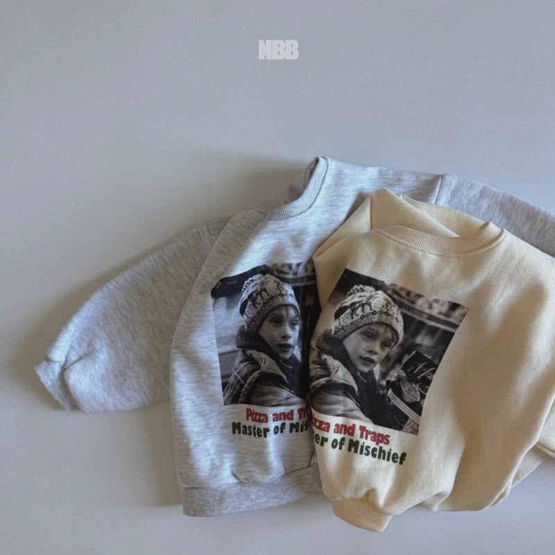 Night Bebe - Korean Baby Fashion - #babyoninstagram - Pizza Sweatshirt - 10