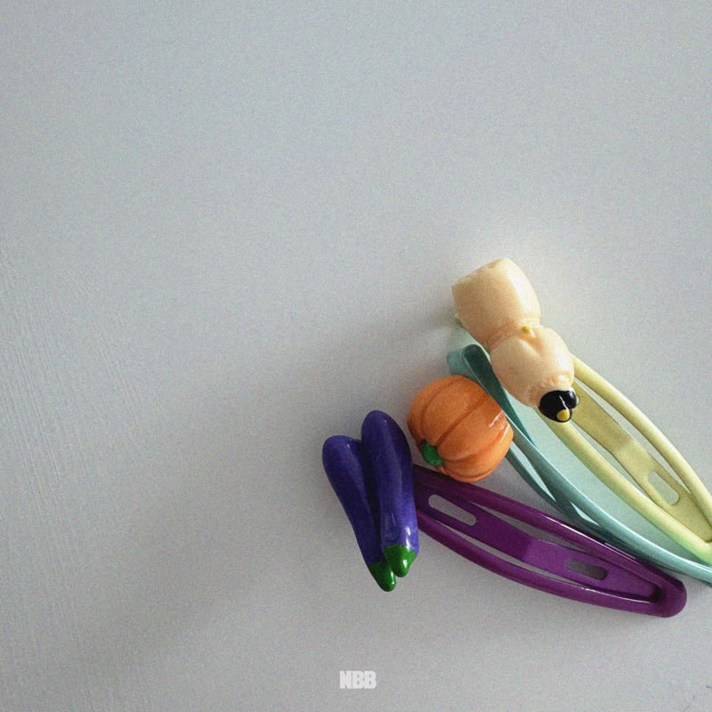 Night Bebe - Korean Baby Fashion - #babyootd - Vegetable Shop Pin Set - 7