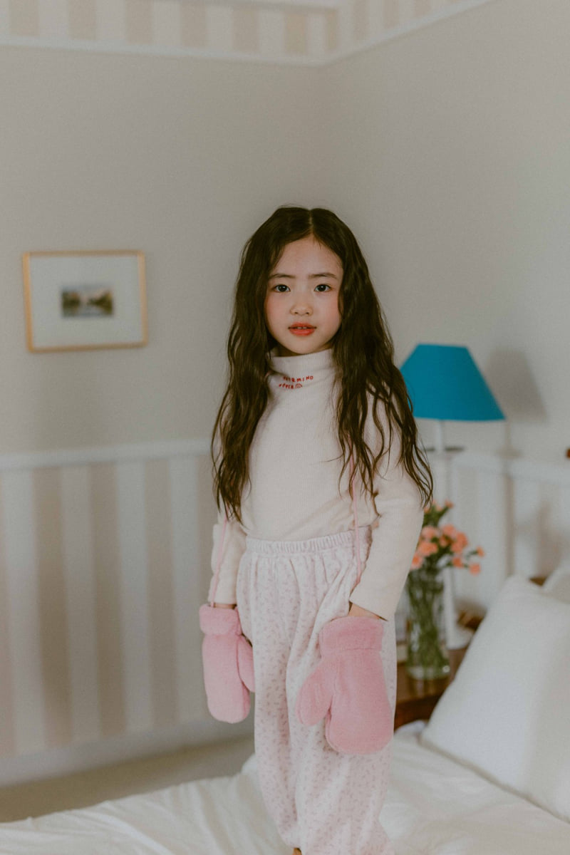 Night Bebe - Korean Baby Fashion - #babyoutfit - Flower Jogger Pants - 5
