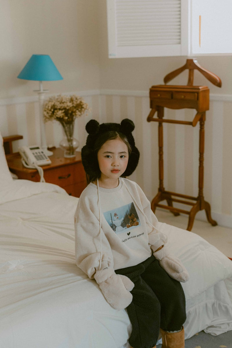Night Bebe - Korean Baby Fashion - #onlinebabyboutique - Love Bear Sweatshirt - 4
