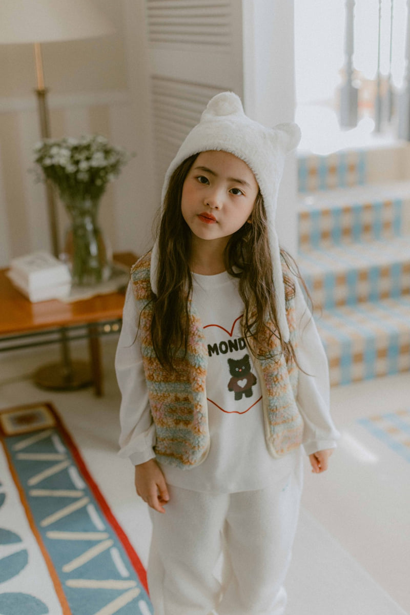 Night Bebe - Korean Children Fashion - #designkidswear - Fuzzy Vest - 3