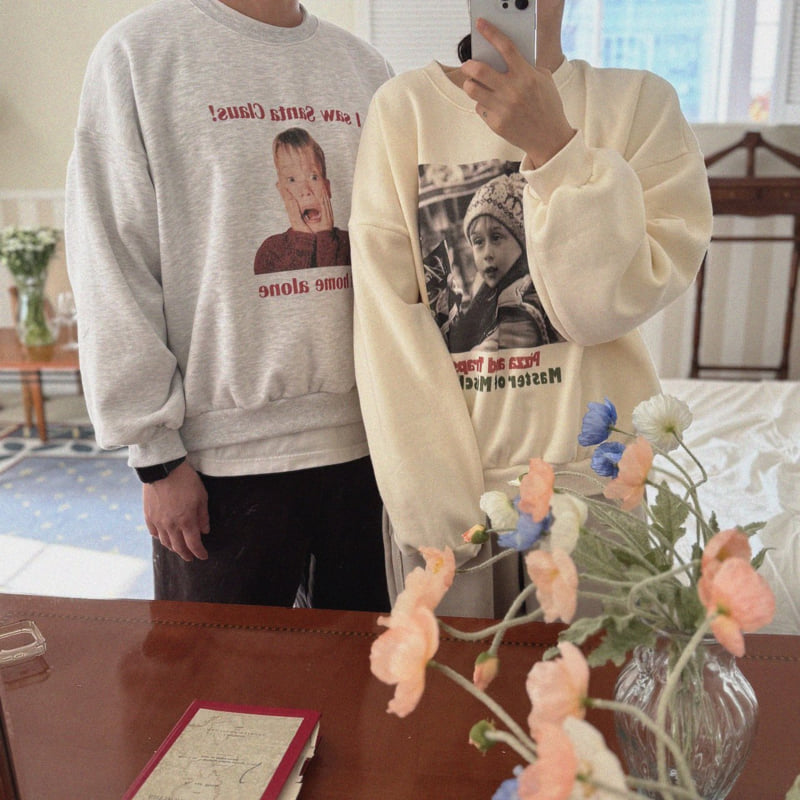 Night Bebe - Korean Women Fashion - #momslook - Alone Sweatshirt (Adult) - 10