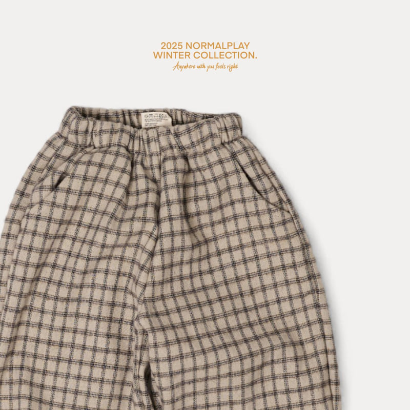Normalplay - Korean Children Fashion - #Kfashion4kids - Choco Check Pants - 6