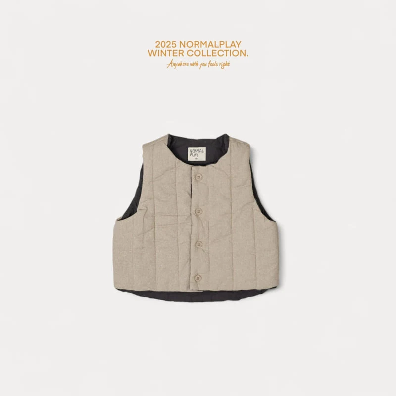 Normalplay - Korean Children Fashion - #Kfashion4kids - Quilted Vest - 8