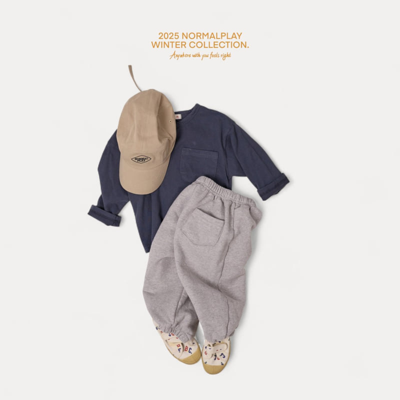 Normalplay - Korean Children Fashion - #childofig - Walnut Fleece Jogger Pants - 11