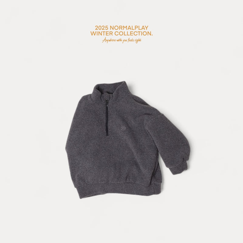 Normalplay - Korean Children Fashion - #childofig - Fleece Half Zip-Up - 10