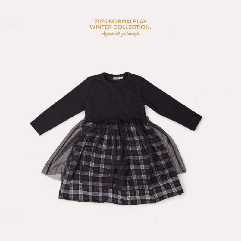 Normalplay - Korean Children Fashion - #childrensboutique - Check Tutu One-piece