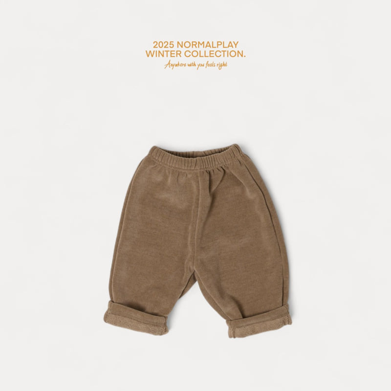 Normalplay - Korean Children Fashion - #childrensboutique - Loopy Warm Brushed Pants - 5