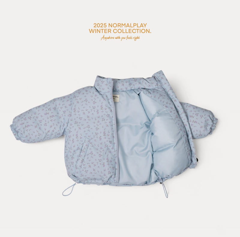 Normalplay - Korean Children Fashion - #designkidswear - Atti Flower Duck Down Jacket (Junior) - 6