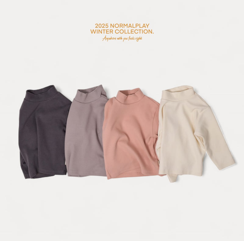 Normalplay - Korean Children Fashion - #designkidswear - Winter Turtleneck Tee