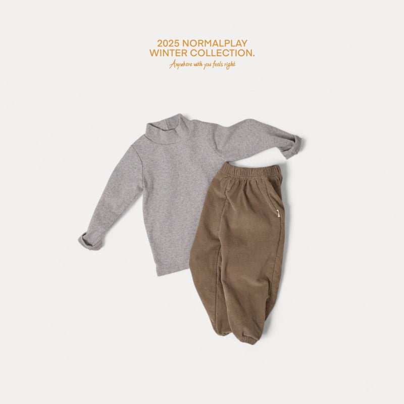 Normalplay - Korean Children Fashion - #designkidswear - Small Flower Turtleneck Tee - 7