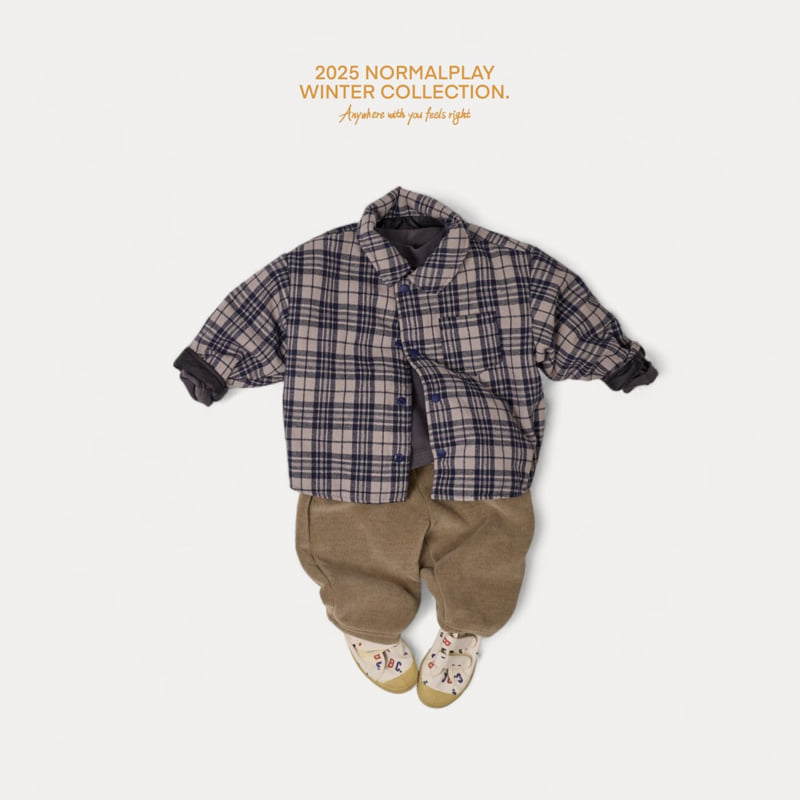 Normalplay - Korean Children Fashion - #discoveringself - Double Face Padded Shirt - 9