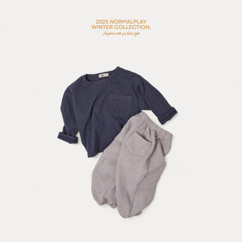 Normalplay - Korean Children Fashion - #discoveringself - Pocket Peach Tee - 12