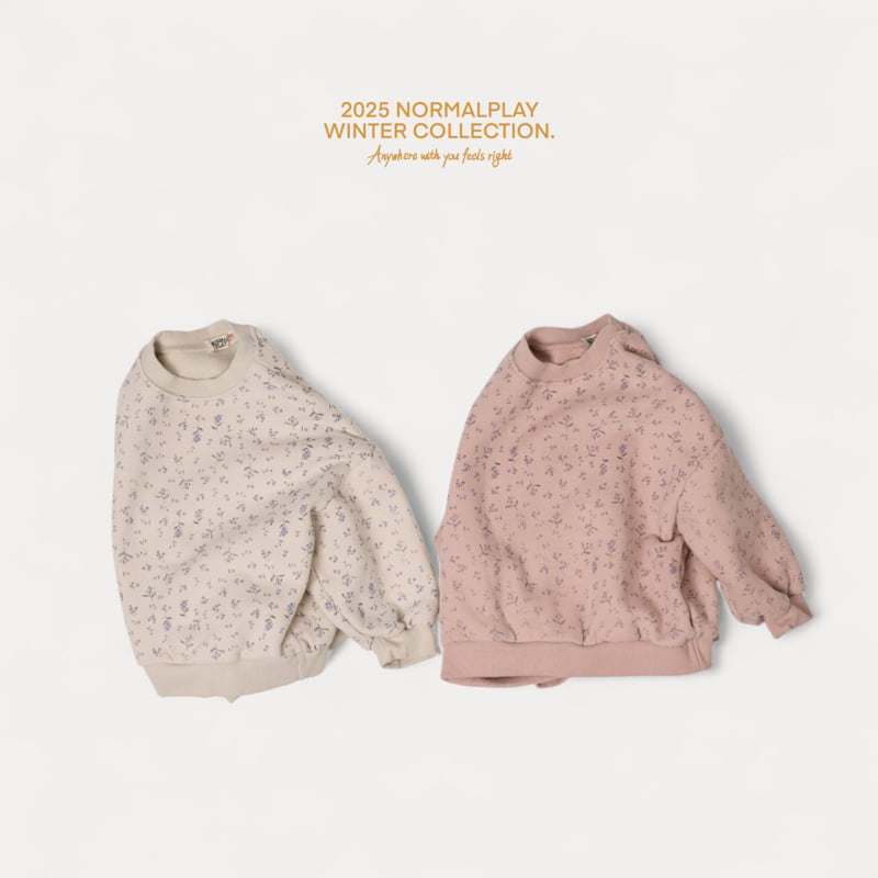 Normalplay - Korean Children Fashion - #discoveringself - Violet Flower Sweatshirt