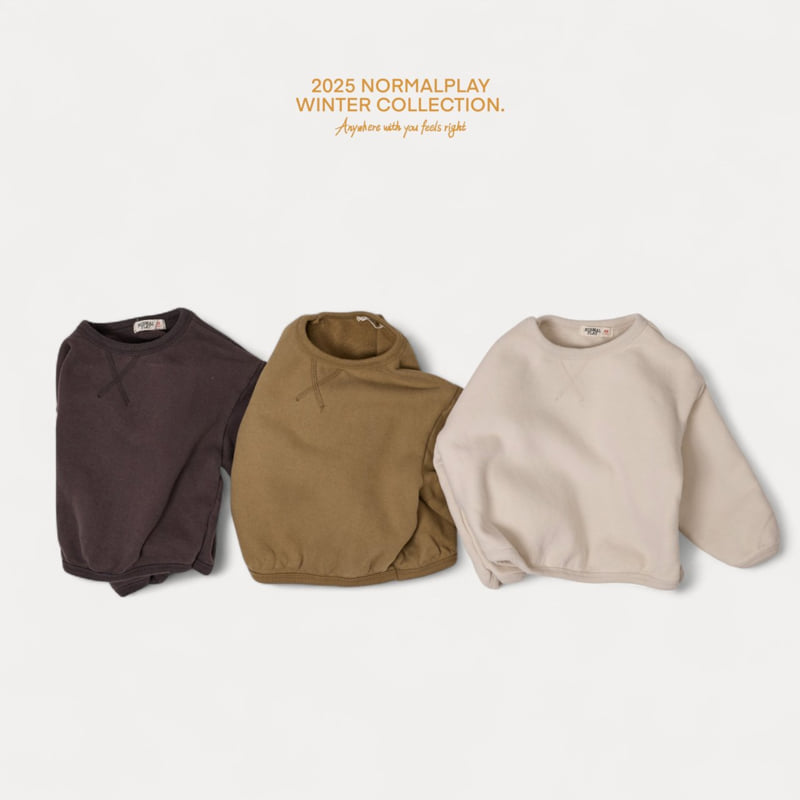 Normalplay - Korean Children Fashion - #fashionkids - Solid Fleece Sweatshirt - 6