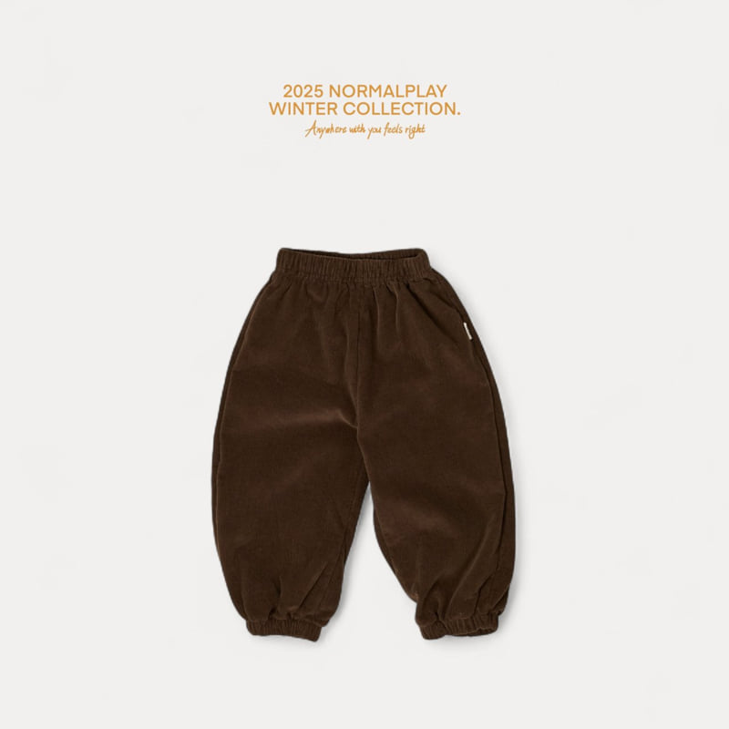 Normalplay - Korean Children Fashion - #fashionkids - Everyday Corduroy Gingham Pants - 10
