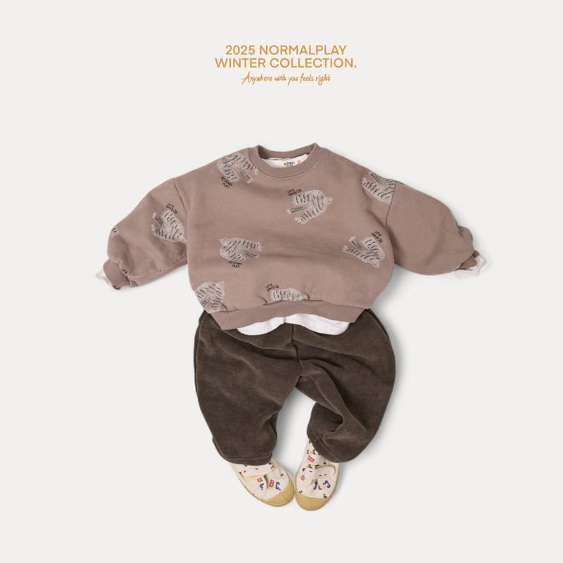 Normalplay - Korean Children Fashion - #kidsshorts - Loopy Warm Brushed Pants - 9