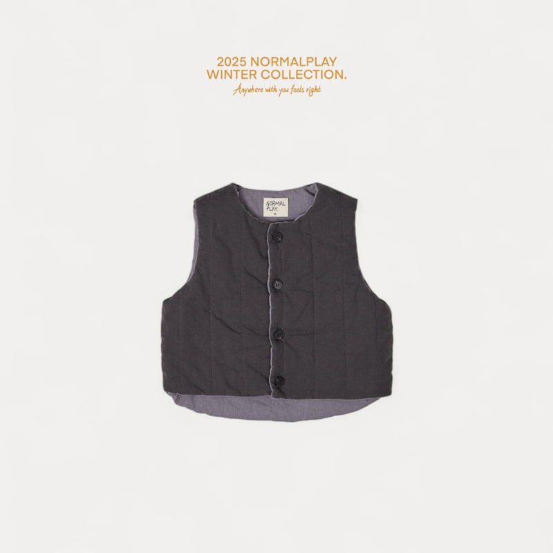 Normalplay - Korean Children Fashion - #kidsstore - Quilted Vest - 6