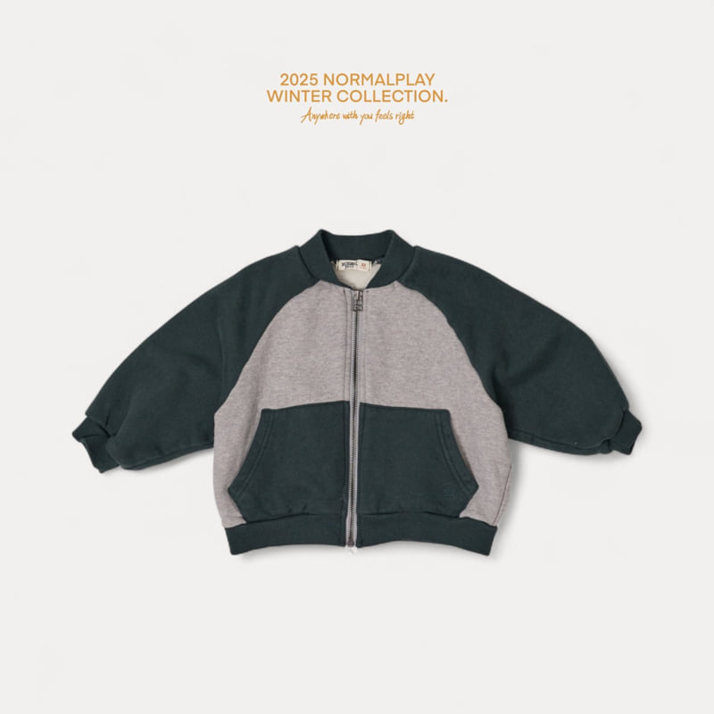 Normalplay - Korean Children Fashion - #kidsshorts - Combi Raglan Zip-Up - 4