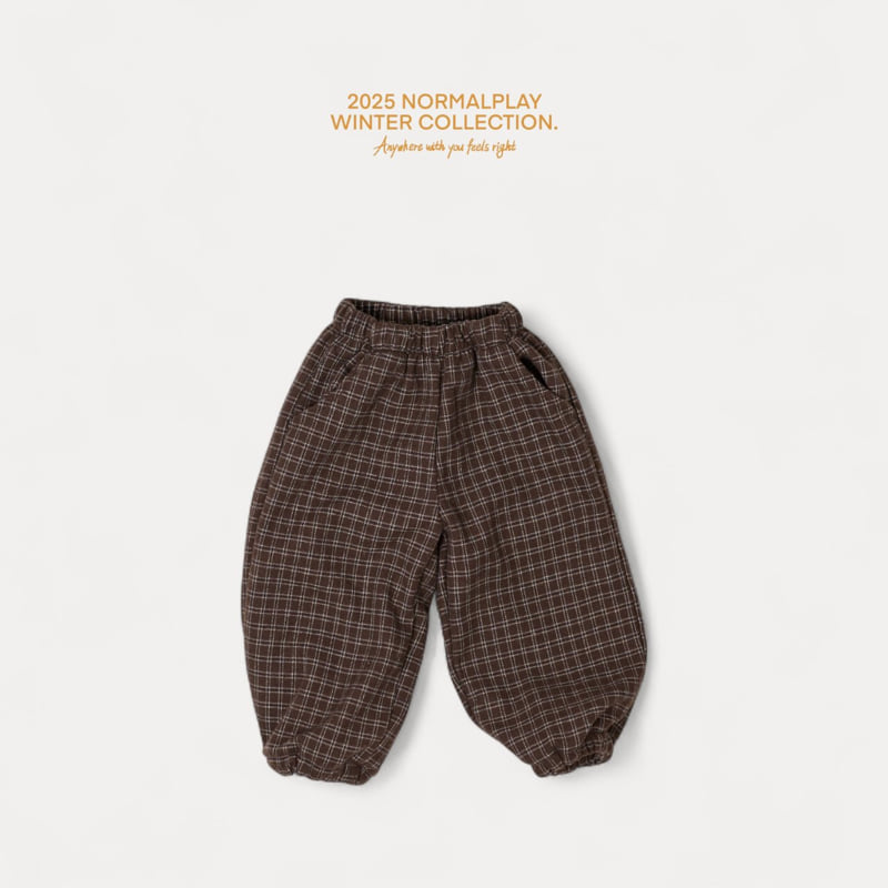 Normalplay - Korean Children Fashion - #kidzfashiontrend - Choco Check Pants - 5