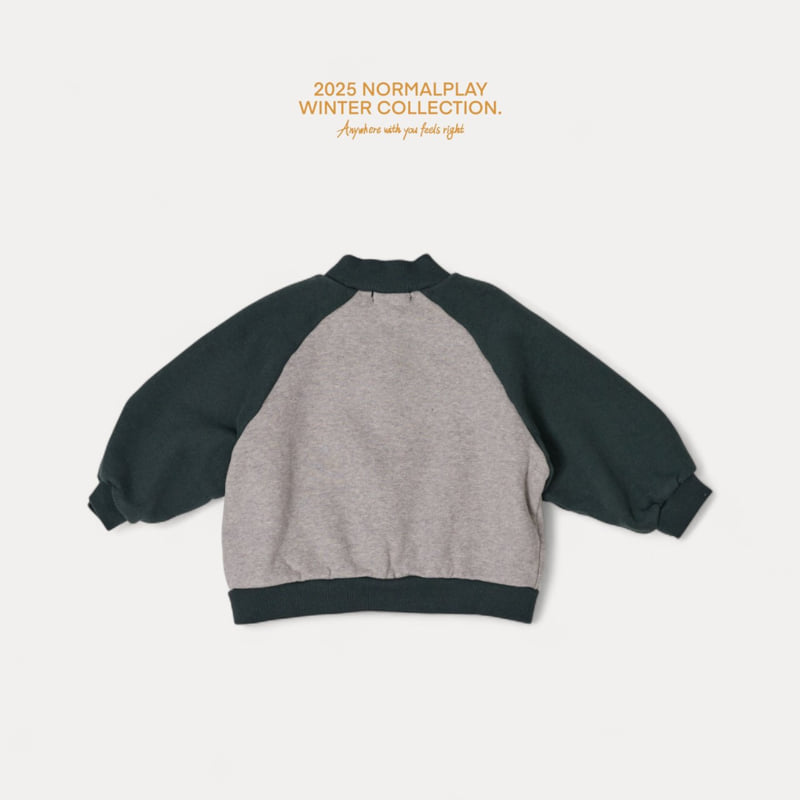 Normalplay - Korean Children Fashion - #kidzfashiontrend - Combi Raglan Zip-Up - 5
