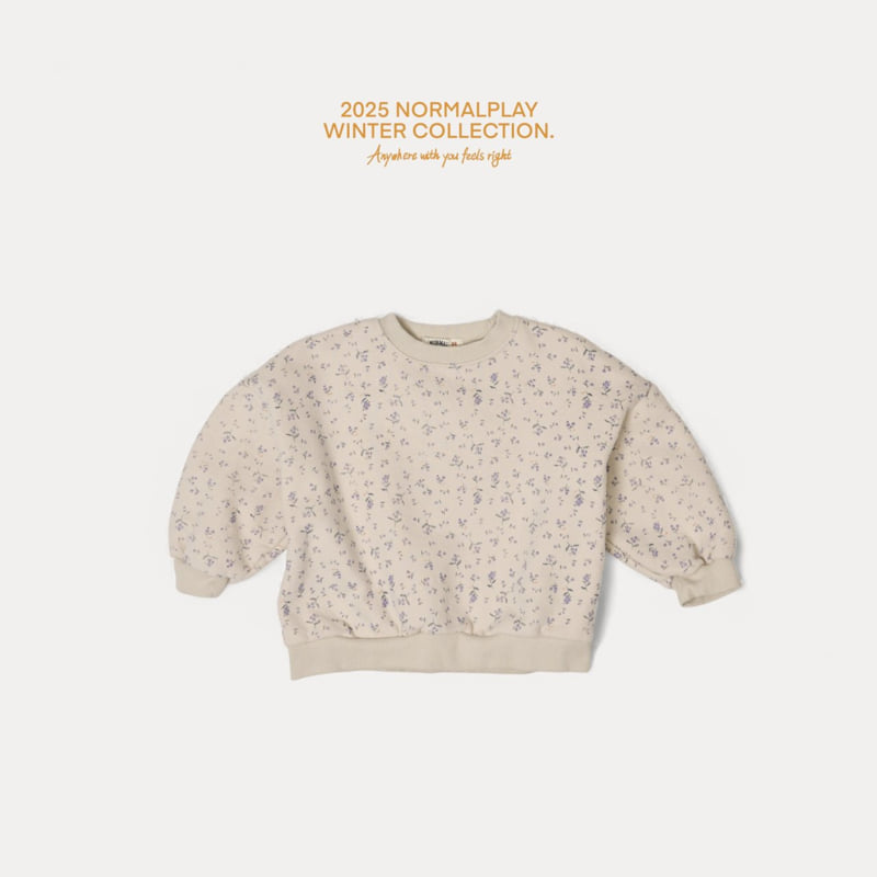 Normalplay - Korean Children Fashion - #kidzfashiontrend - Violet Flower Sweatshirt - 5