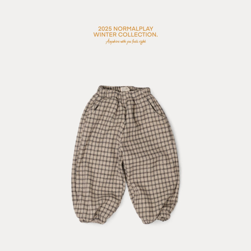 Normalplay - Korean Children Fashion - #littlefashionista - Choco Check Pants - 7