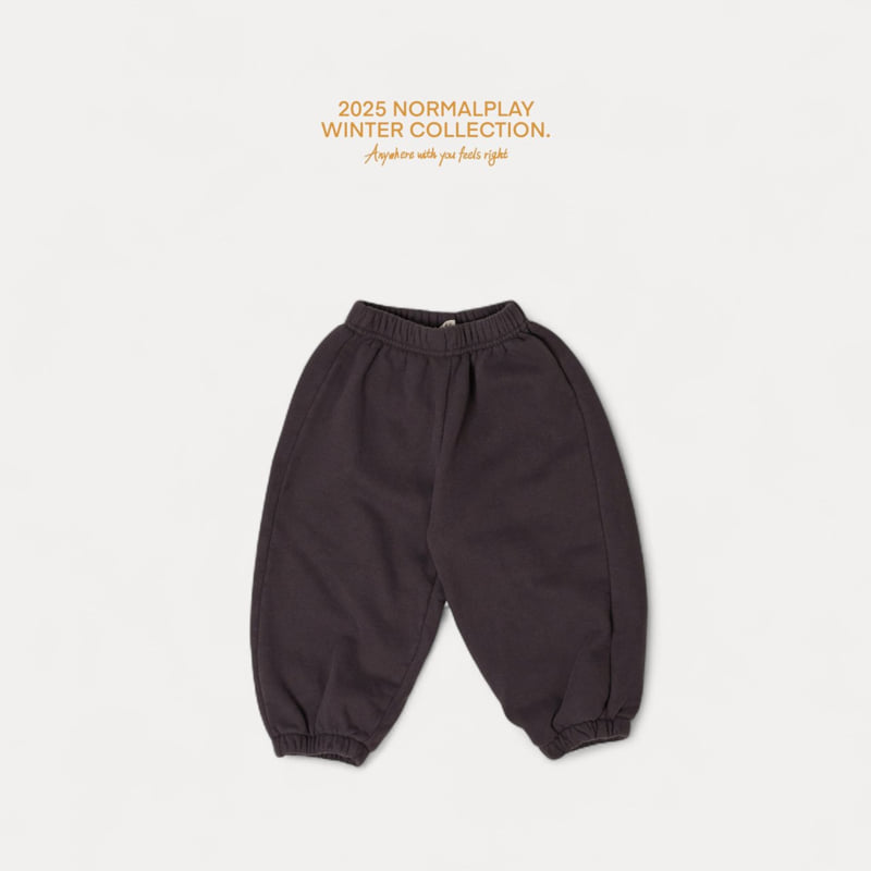 Normalplay - Korean Children Fashion - #Kfashion4kids - Walnut Fleece Jogger Pants - 4