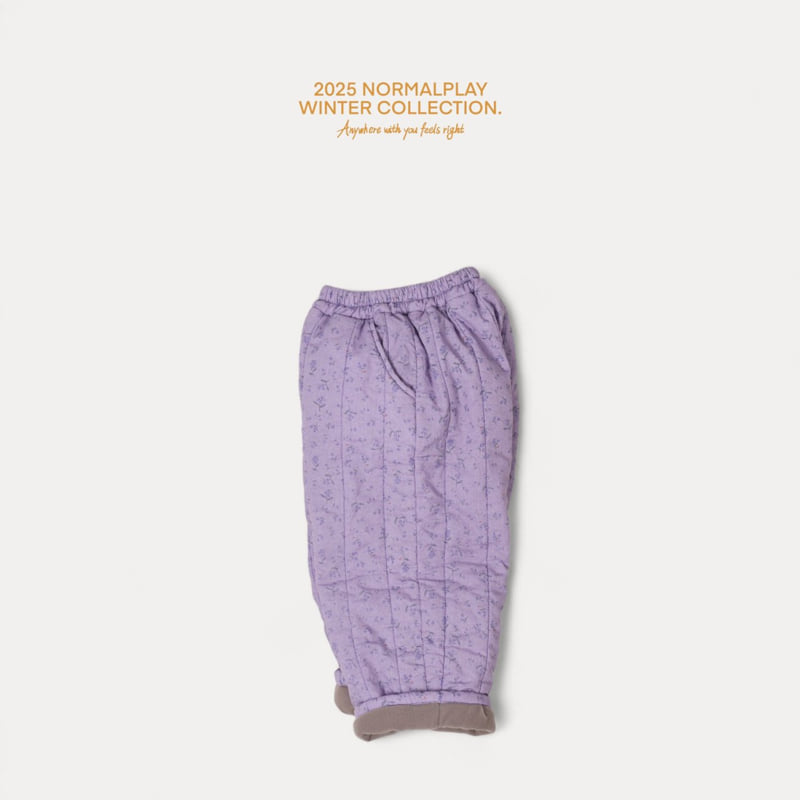 Normalplay - Korean Children Fashion - #littlefashionista - Adel Flower Quilted Pants - 4