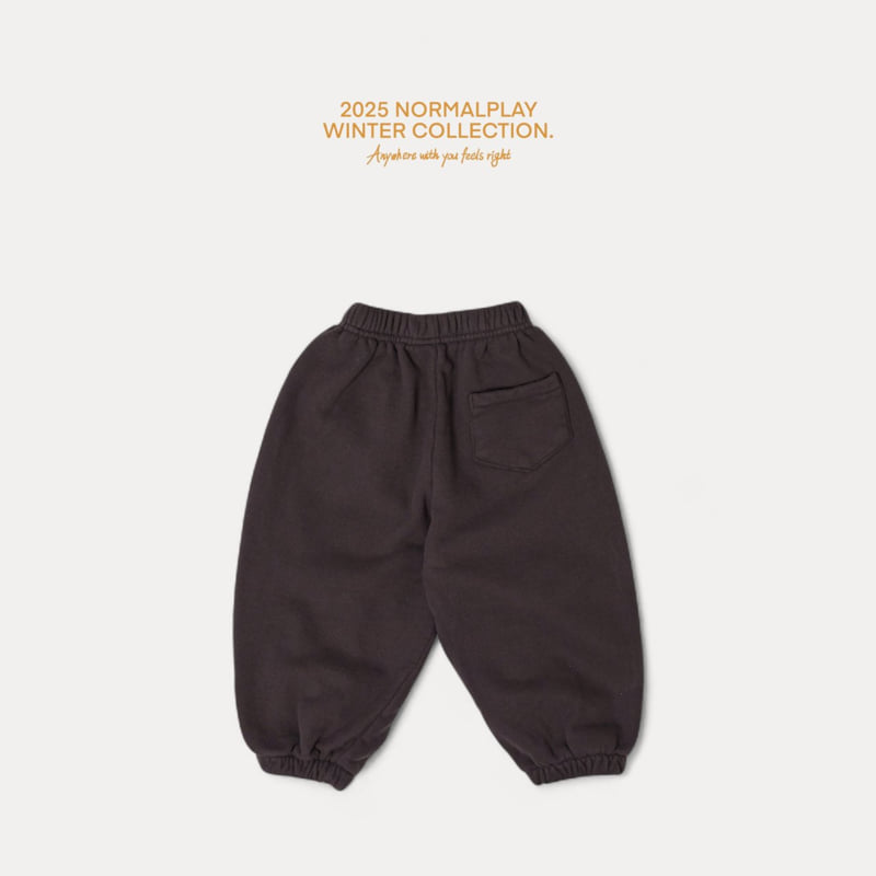 Normalplay - Korean Children Fashion - #magicofchildhood - Walnut Fleece Jogger Pants - 5